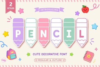 Pencil Font Styles for Creative and Handwritten Design Projects