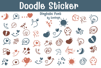 Doodle Sticker Font Ideas for Creative Design Projects