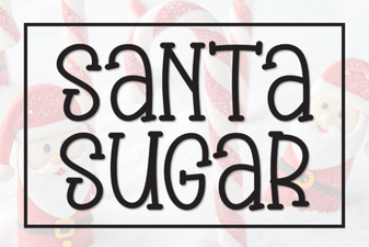 Santa Sugar Font: a Sweet Holiday Typeface for Festive Designs