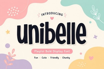 Unibelle Font: Elegant Display Typeface for Creative Projects