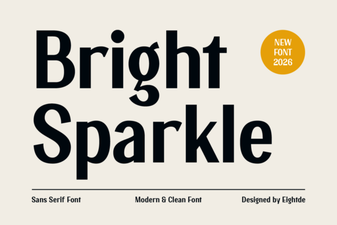 Bright Sparkle Sans Serif Font for Creative Designs
