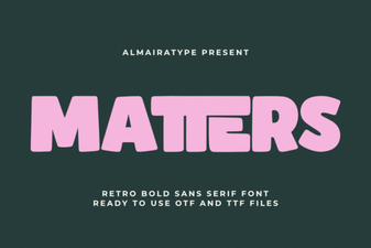 Matters Font – Modern Sans Serif Typeface for Clean Design