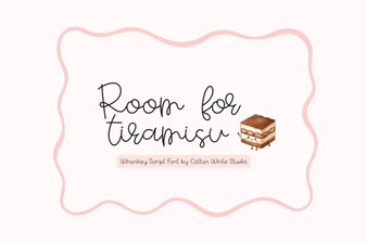 Room for Tiramisu Script Font Free Download