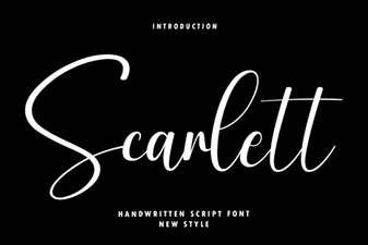 Elegant Scarlett Font for Creative Design Projects