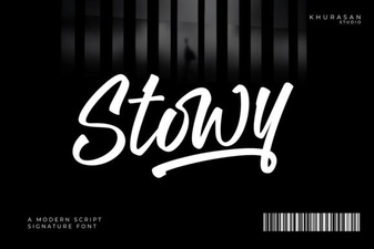 Stowy Font: Clean Modern Typography for Creative Projects