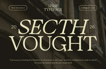 Secth Vought Serif Font – Elegant Free Typeface for Classic Designs